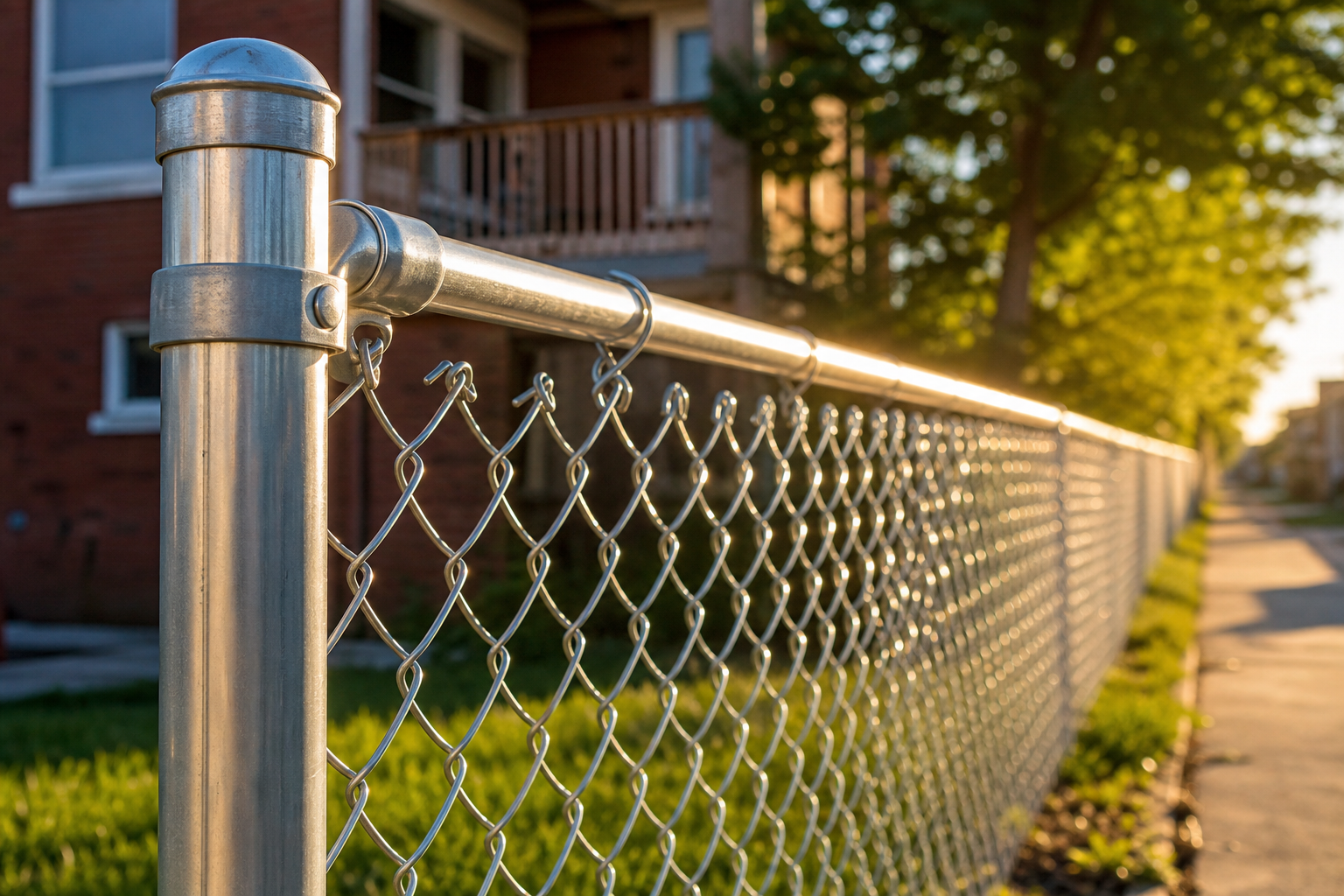 Chain Link Fence installation