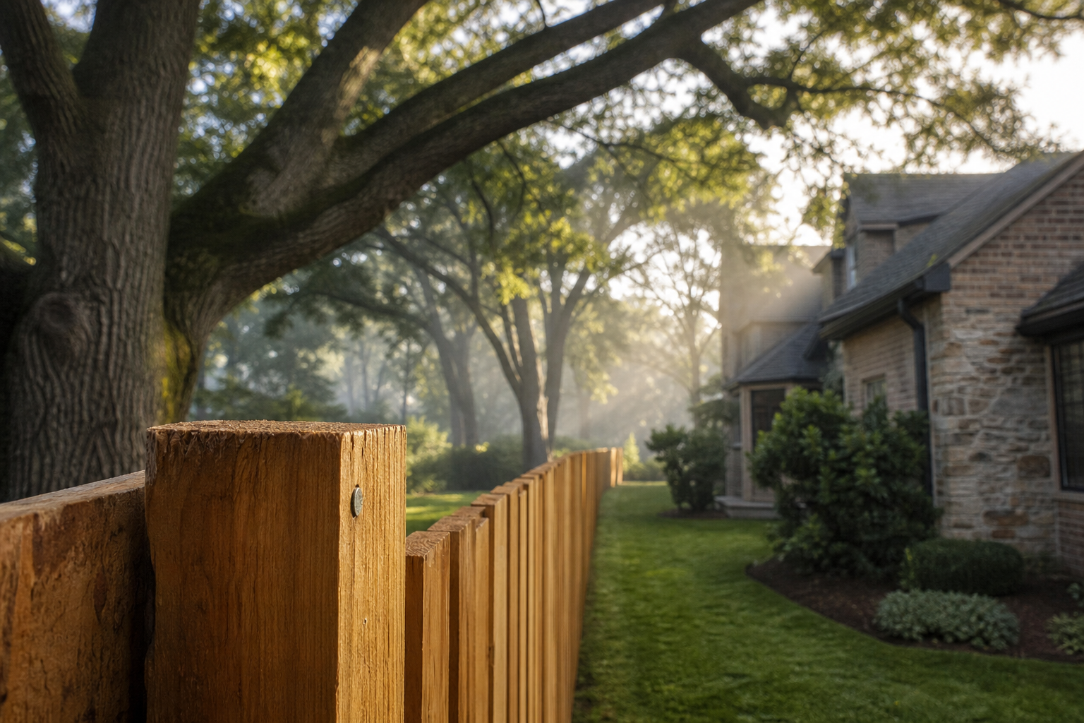 Wood Privacy Fence in Barrington, IL