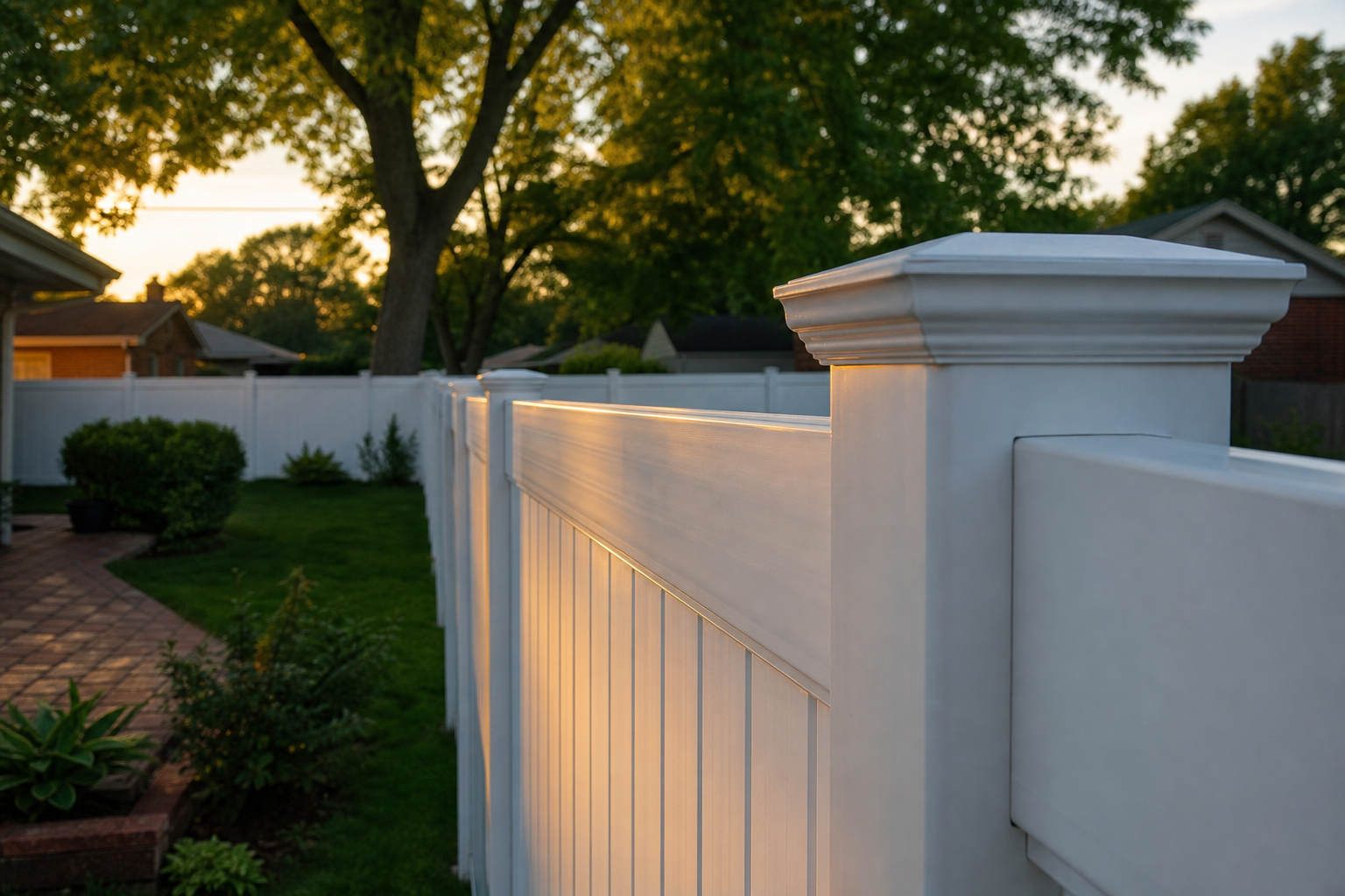 Vinyl Fence in Schiller Park, IL