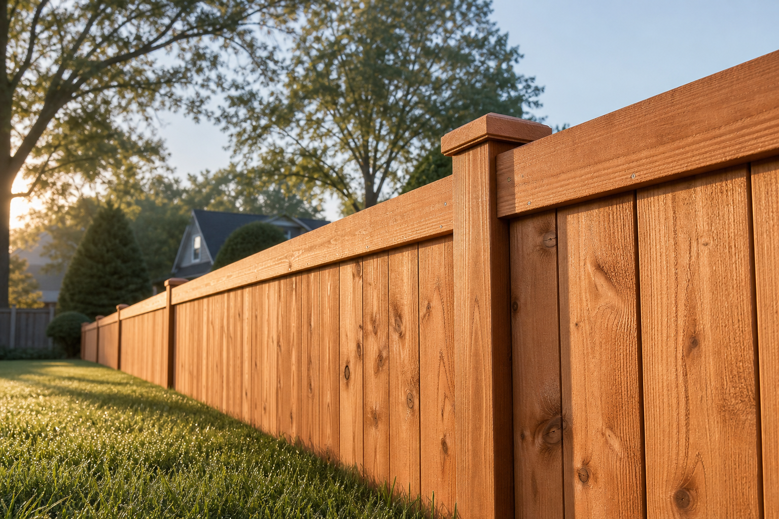 Wood Privacy Fence in Libertyville, IL